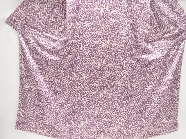  枝葉模様小紋着物